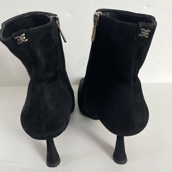 SAM Edelman boots Women's boots Black suede heel 3" boots size 8 - Picture 4 of 8
